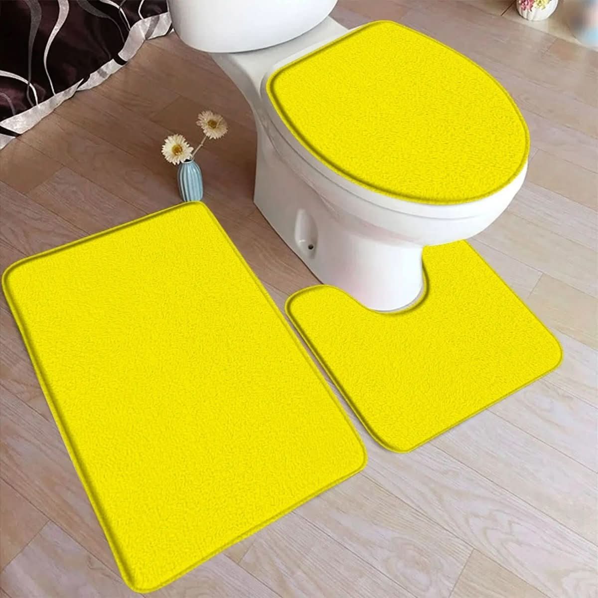 3-Piece Non-Slip Bathroom Mat Set for Comfort & Safety
