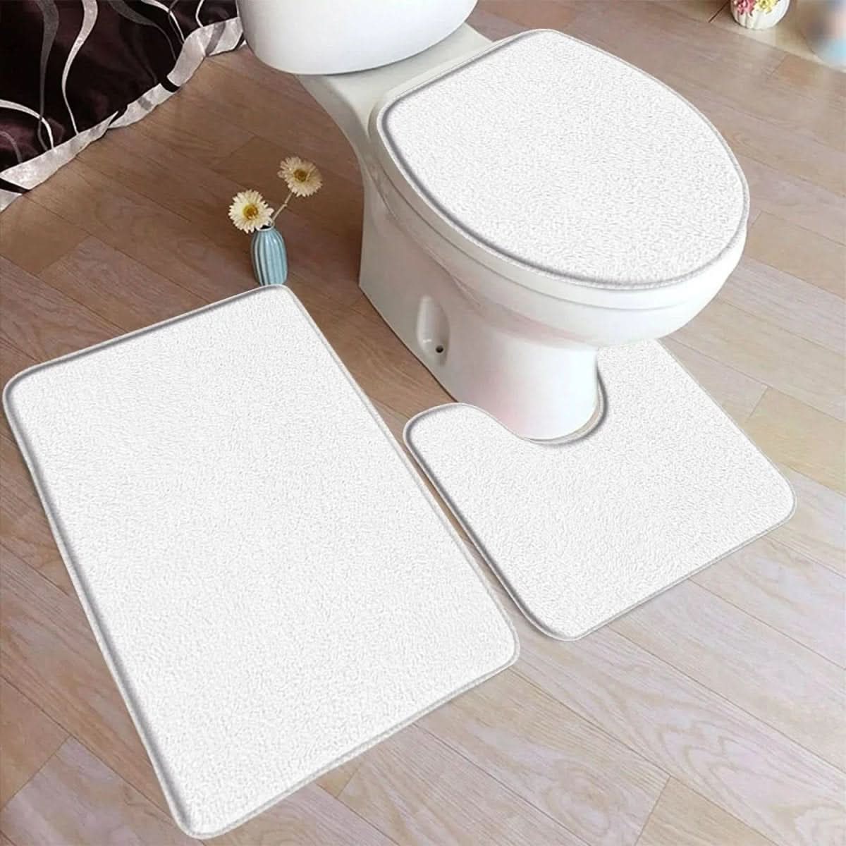 3-Piece Non-Slip Bathroom Mat Set for Comfort & Safety