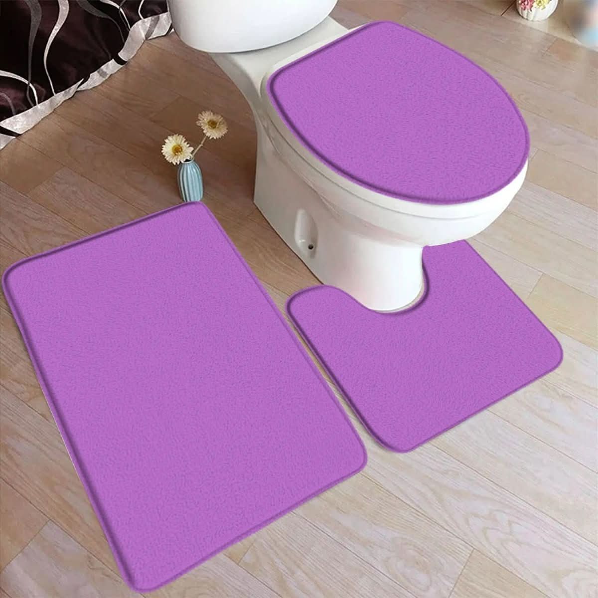 3-Piece Non-Slip Bathroom Mat Set for Comfort & Safety