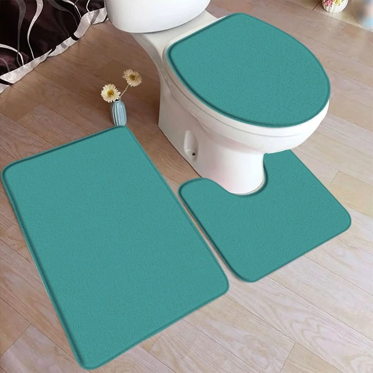 3-Piece Non-Slip Bathroom Mat Set for Comfort & Safety