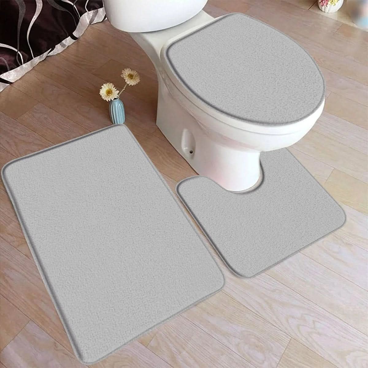3-Piece Non-Slip Bathroom Mat Set for Comfort & Safety
