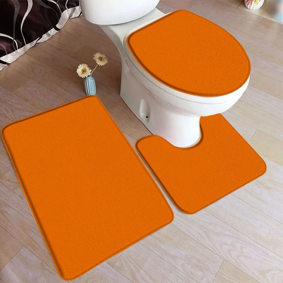 3-Piece Non-Slip Bathroom Mat Set for Comfort & Safety