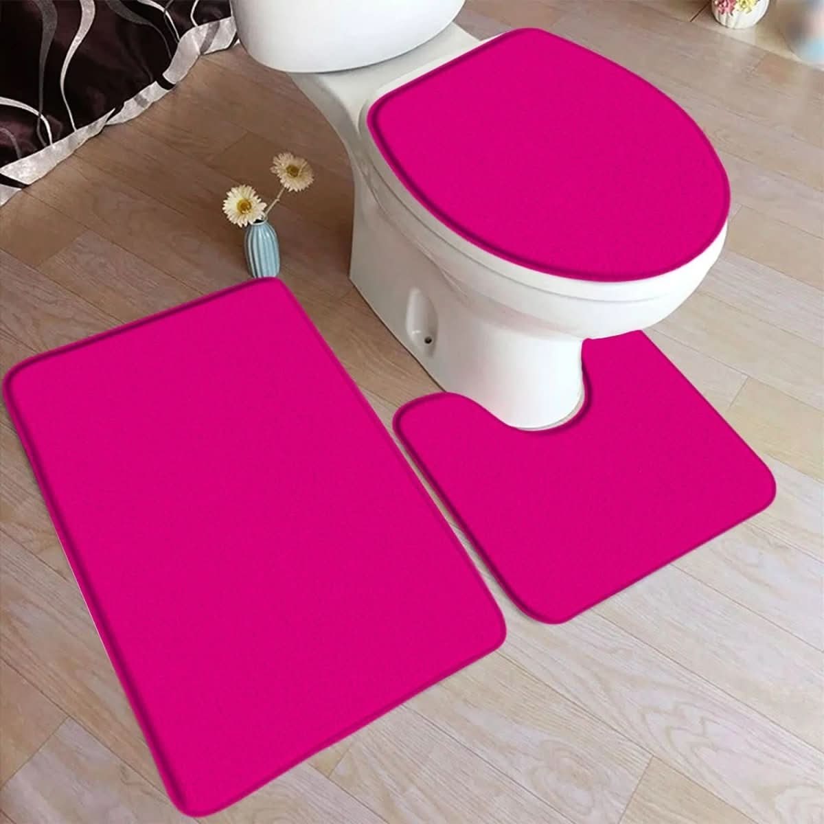 3-Piece Non-Slip Bathroom Mat Set for Comfort & Safety