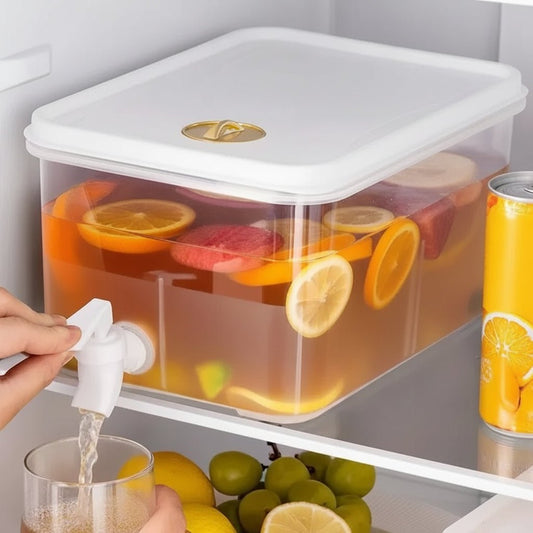 5L Cold Water Dispenser with Easy-Pour Faucet, Strong PP Plastic Build