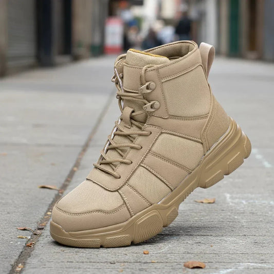 Indestructible Work Boots with Steel Toe Protection