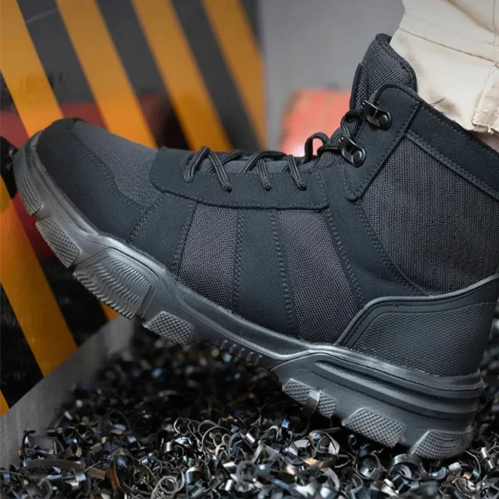Indestructible Work Boots with Steel Toe Protection