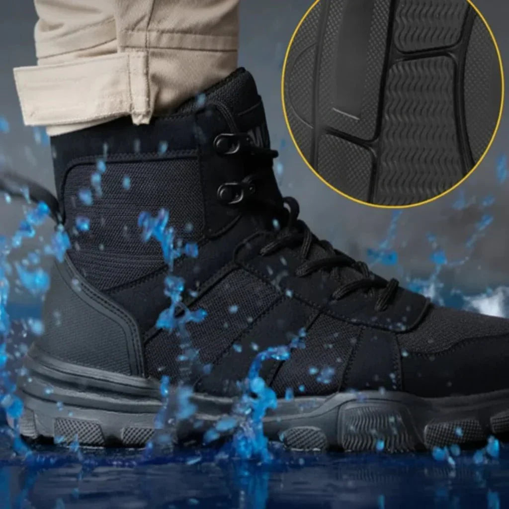 Indestructible Work Boots with Steel Toe Protection