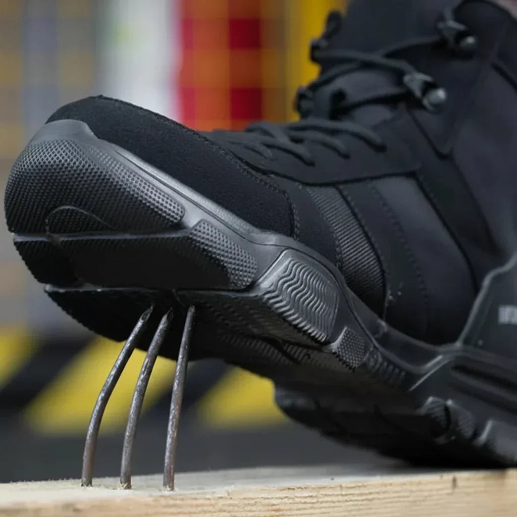 Indestructible Work Boots with Steel Toe Protection