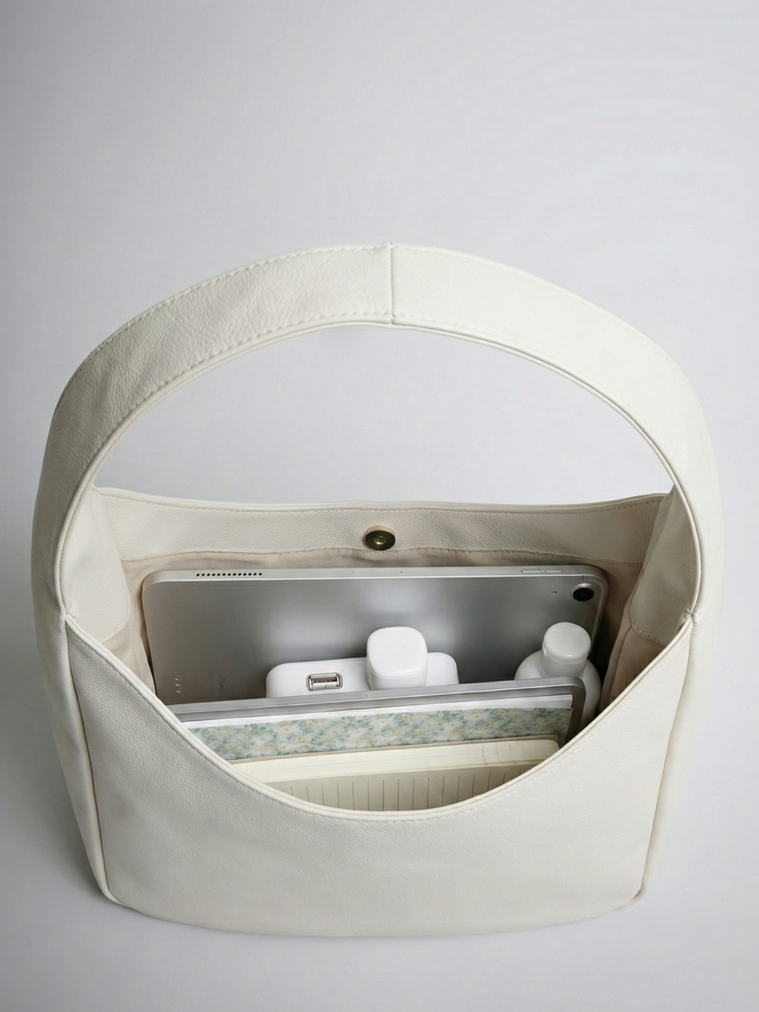 White handbag for school