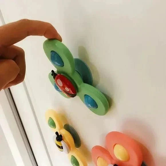 Colorful Bath Fidget Spinner with Cute Insect Design