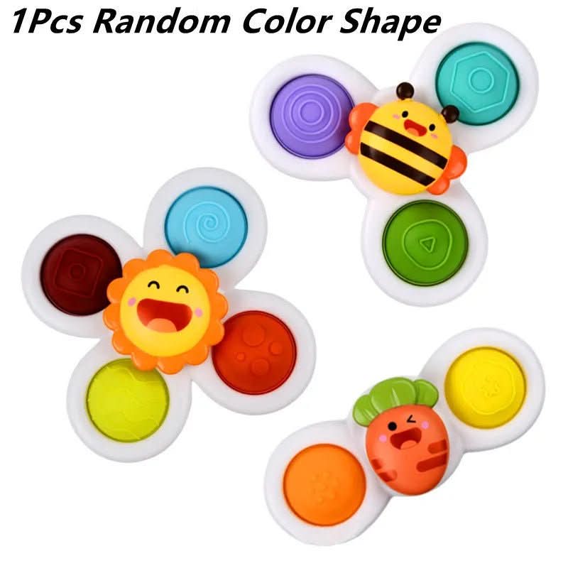 Colorful Bath Fidget Spinner with Cute Insect Design
