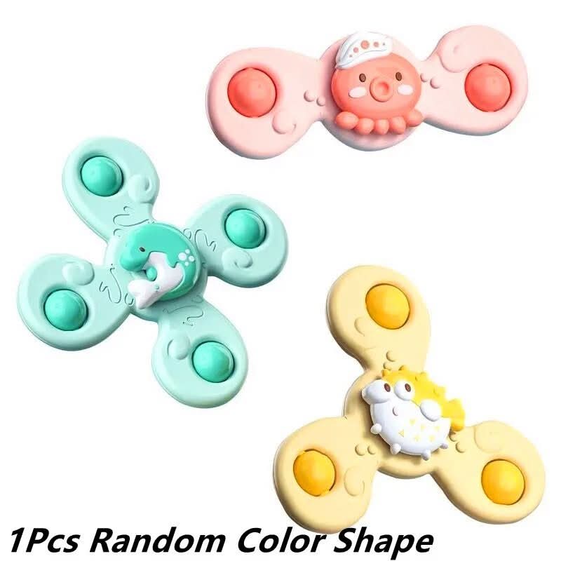 Colorful Bath Fidget Spinner with Cute Insect Design
