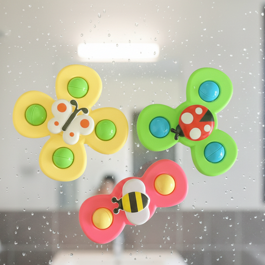 Colorful Bath Fidget Spinner with Cute Insect Design