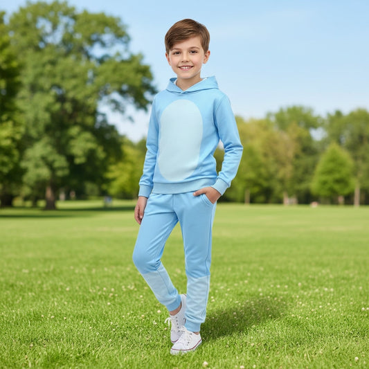 Kids' Halloween Character Costume with Mask Hoodie and Pants Set for Dress Up Party