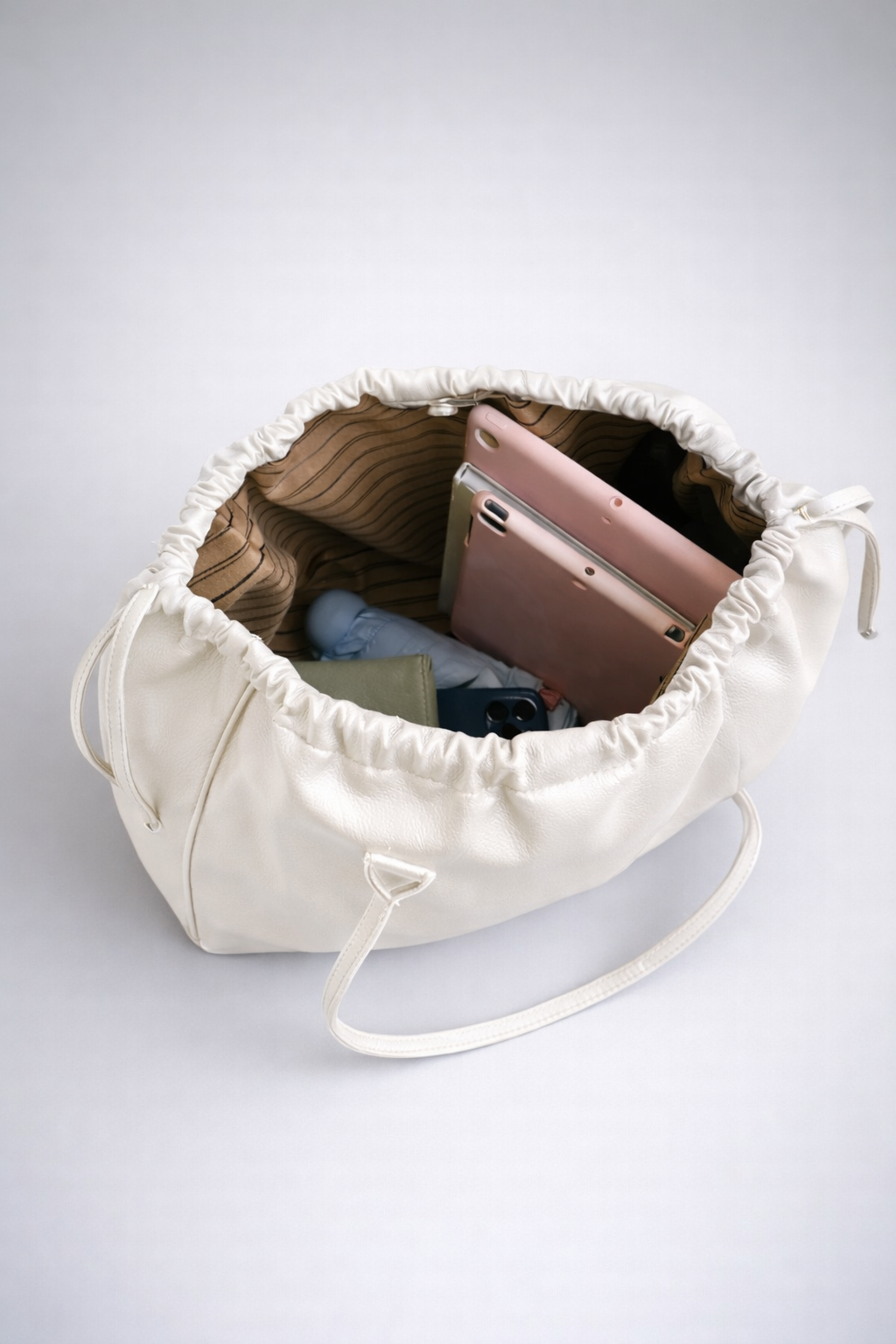White large tote bag for work