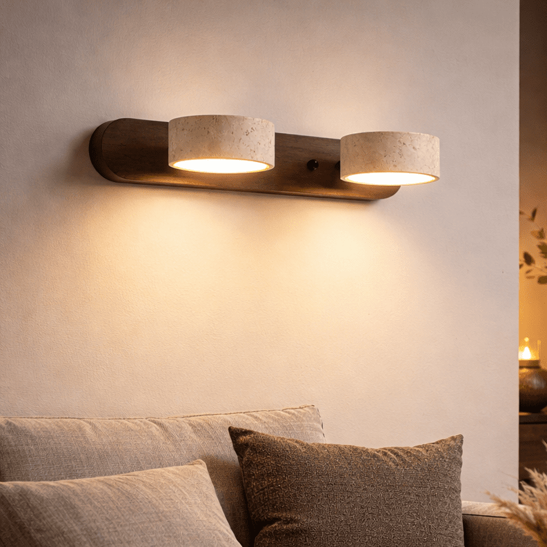Travertine LED Wall Sconce for Architectural Luxury