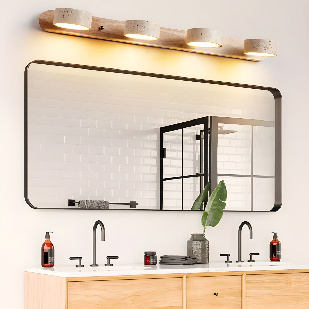 Travertine LED Wall Sconce for Architectural Luxury