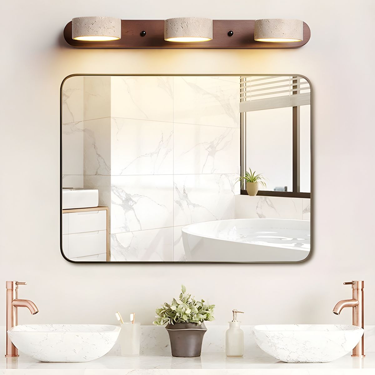 Travertine LED Wall Sconce for Architectural Luxury