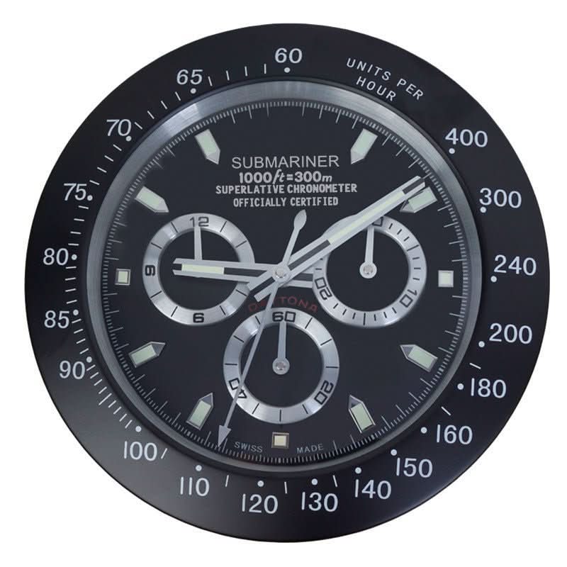 Modern Battery Operated Silent Wall Clock with Luminous Hands