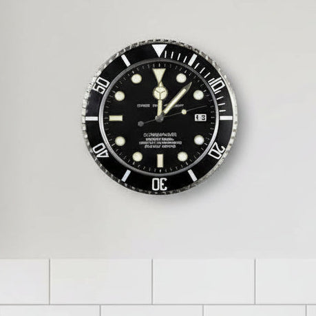 Modern Battery Operated Silent Wall Clock with Luminous Hands