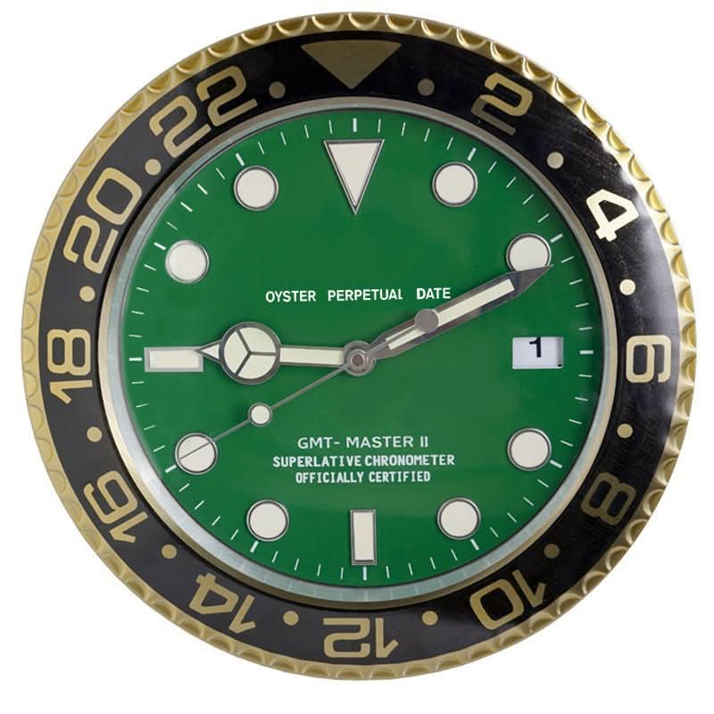Modern Silent Wall Clock Luminous stainless steel clock with battery-operated precision