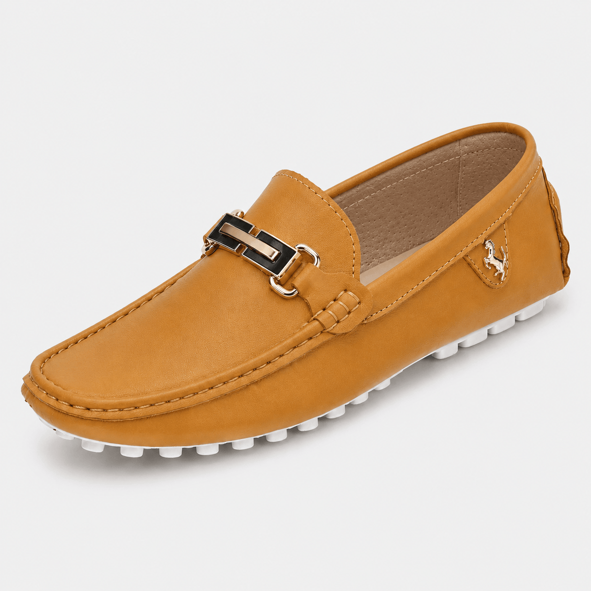 Men's Faux Leather Slip-On Driving Loafers