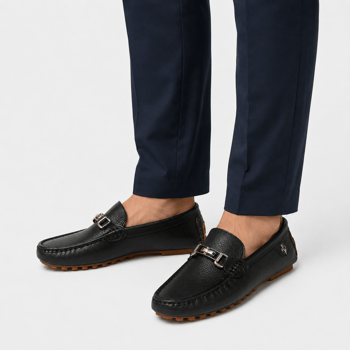 Men's Faux Leather Slip-On Driving Loafers