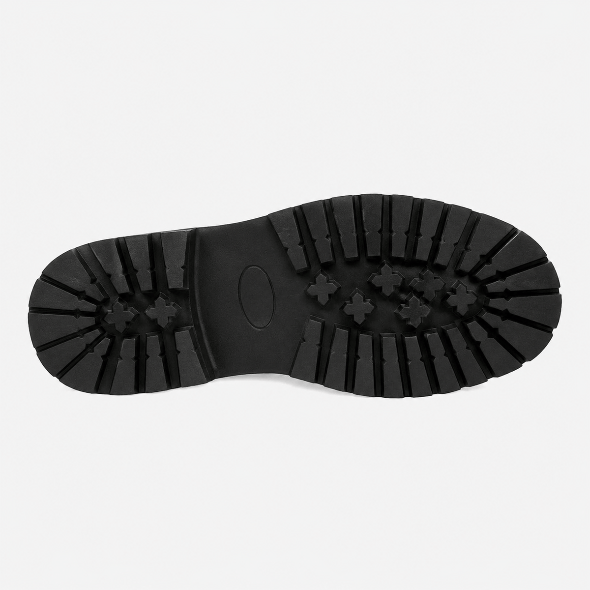 Men's Black and White Leather Tassel Loafers