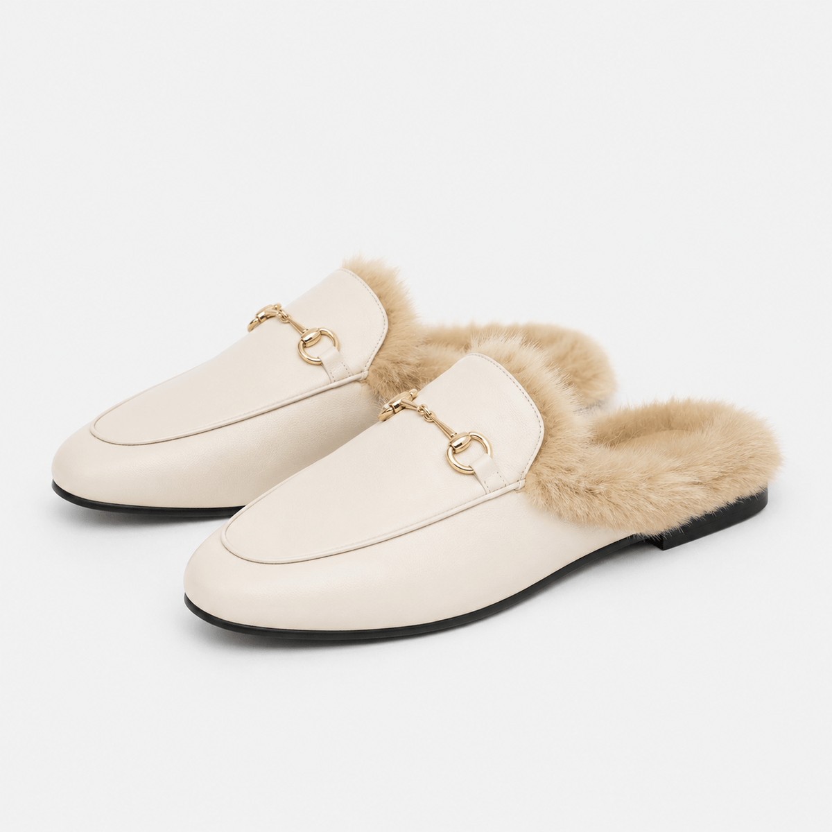 Women's Velvet Fur-Lined Winter Loafers