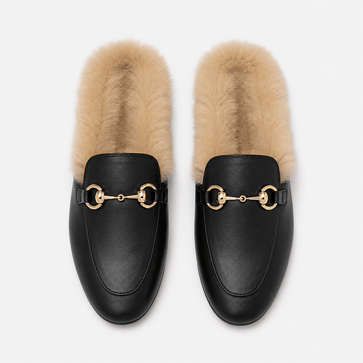 Women's Velvet Fur-Lined Winter Loafers