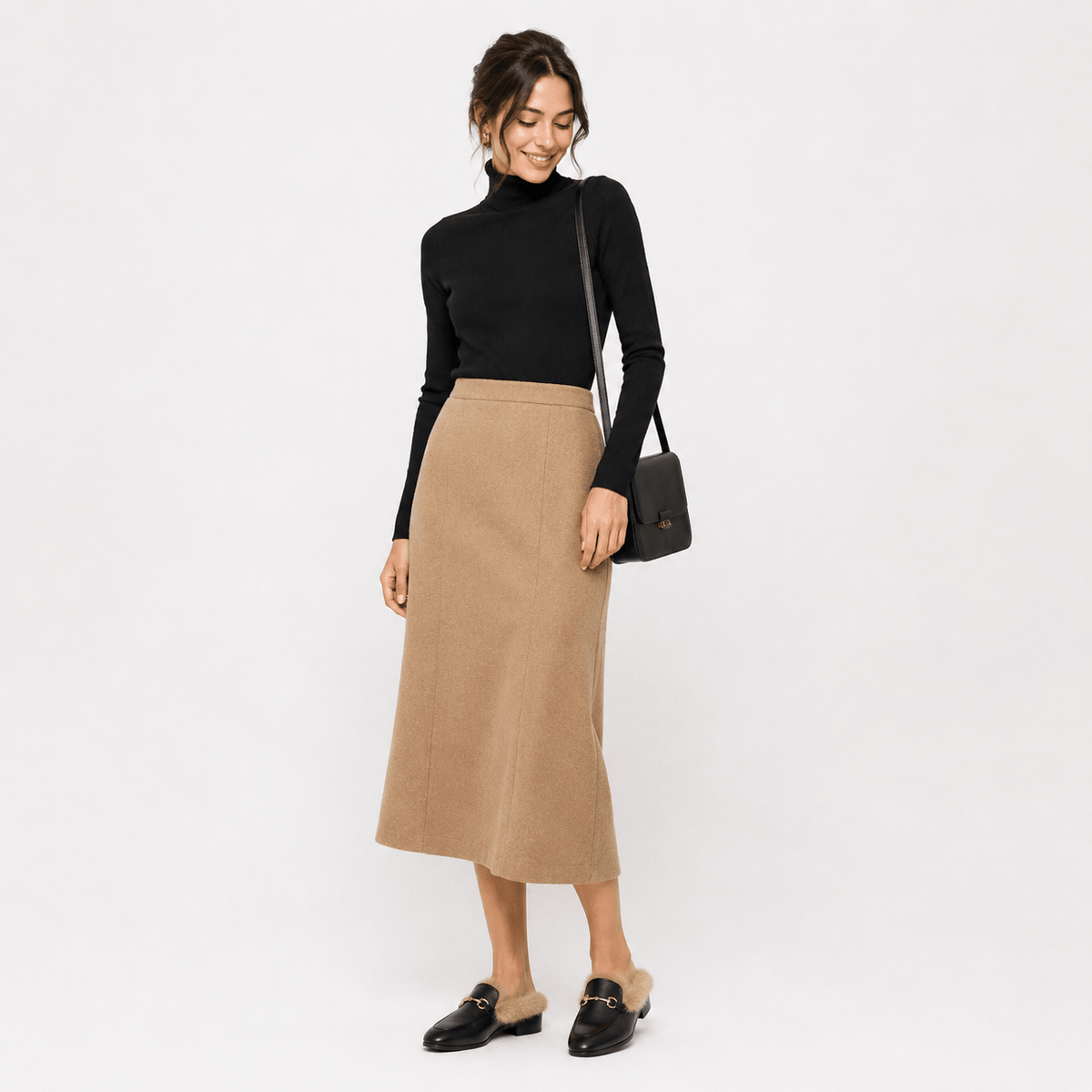 Women's Velvet Fur-Lined Winter Loafers