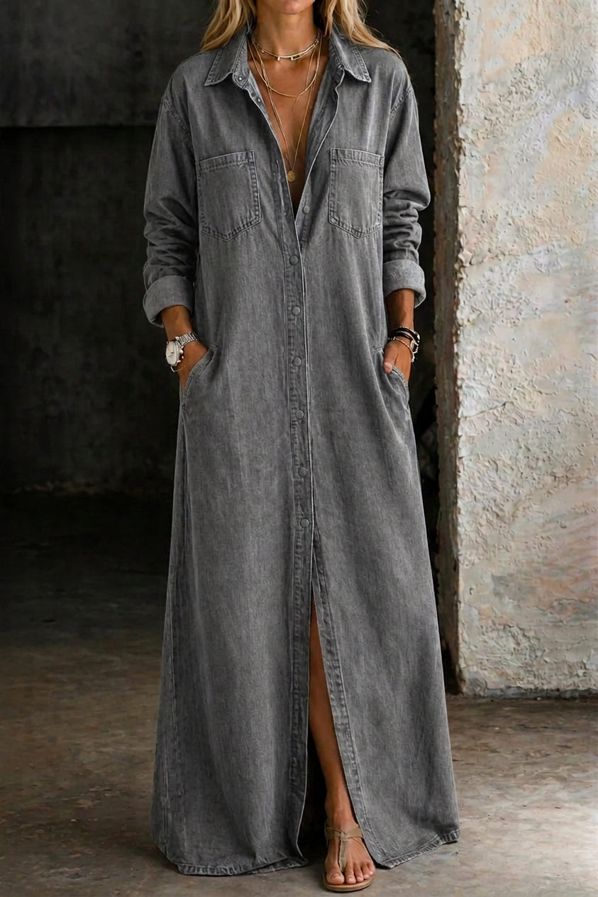 Women's Casual Button Down Dress