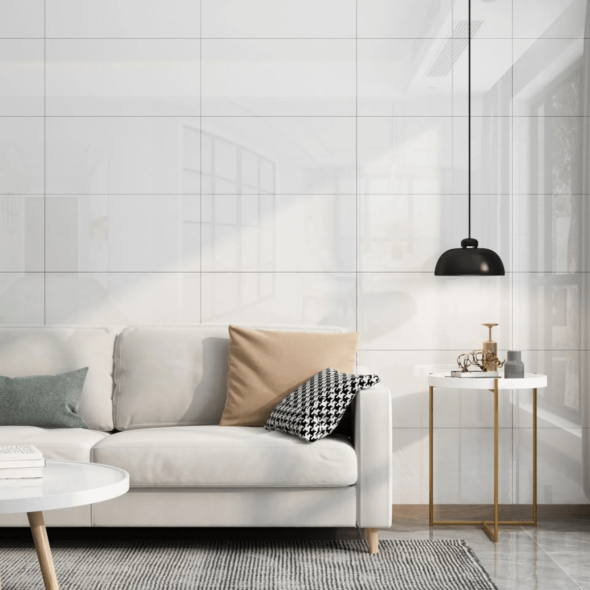 Self-Adhesive Marble PVC Floor Tiles