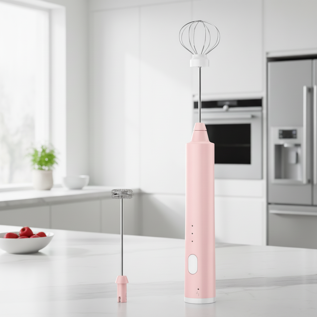 Powerful mini hand mixer for kitchen and coffee