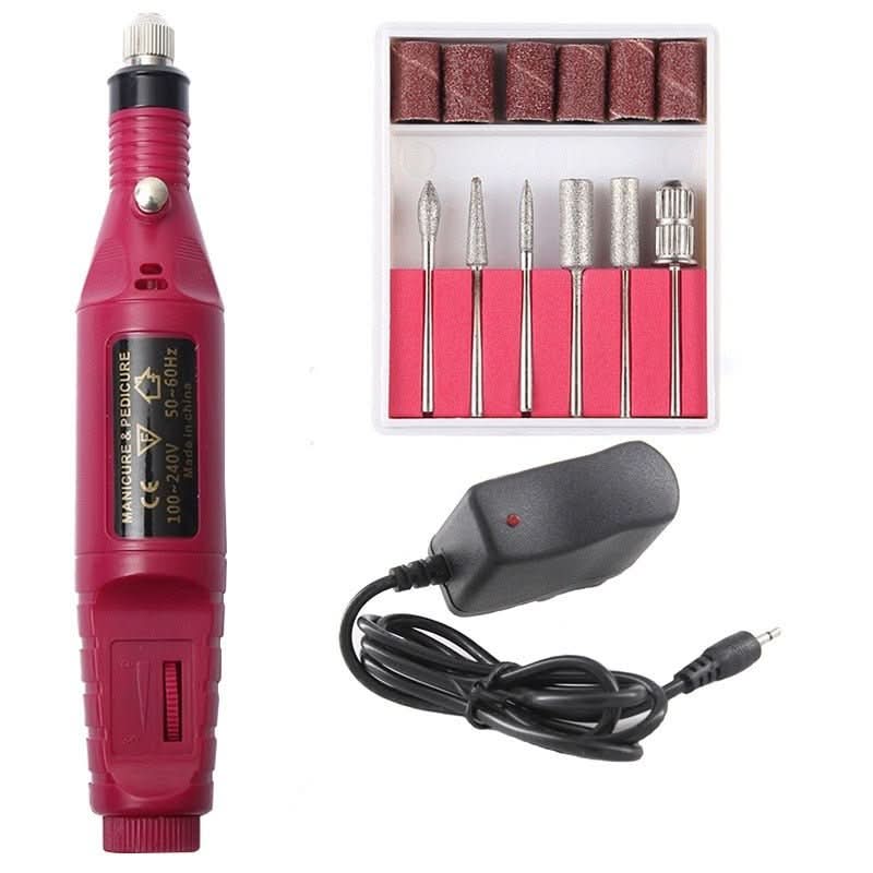 6-in-1 Electric Nail File for Manicure, Pedicure & Artificial Nails