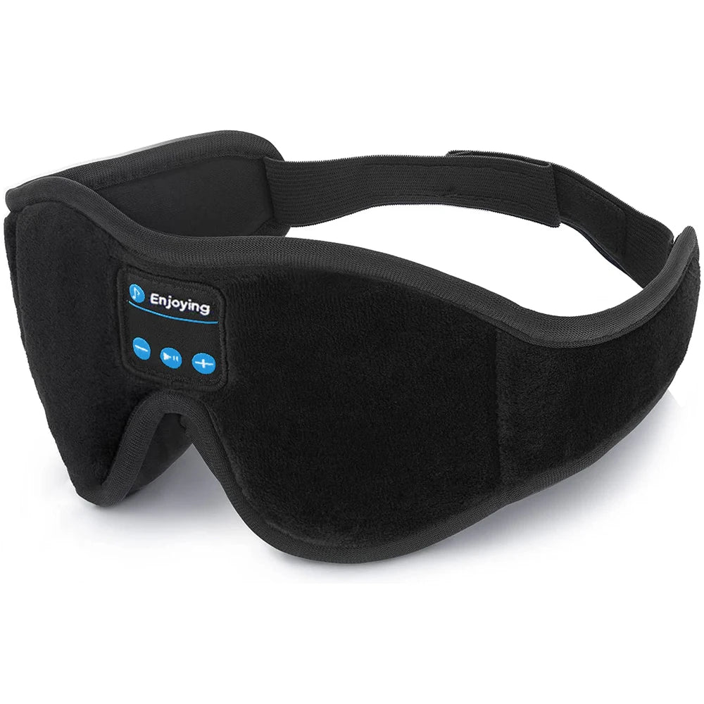 Bluetooth Music Sleep Mask with 3D Comfort & Full Light Blocking