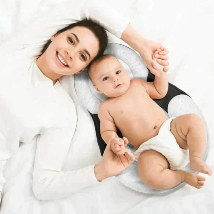 Ergonomic Baby Pillow for Safe Sleep & Flat Head Prevention