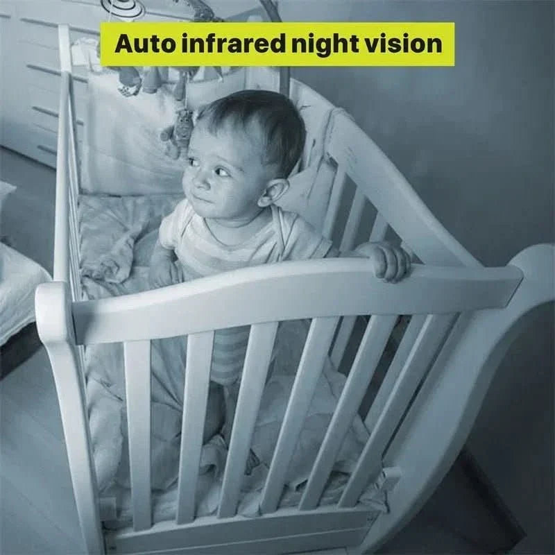 5-inch video baby monitor with pan, tilt, and zoom camera