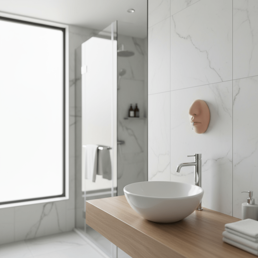 Nose-Shaped Wall-Mounted Soap Dispenser for Home Decor