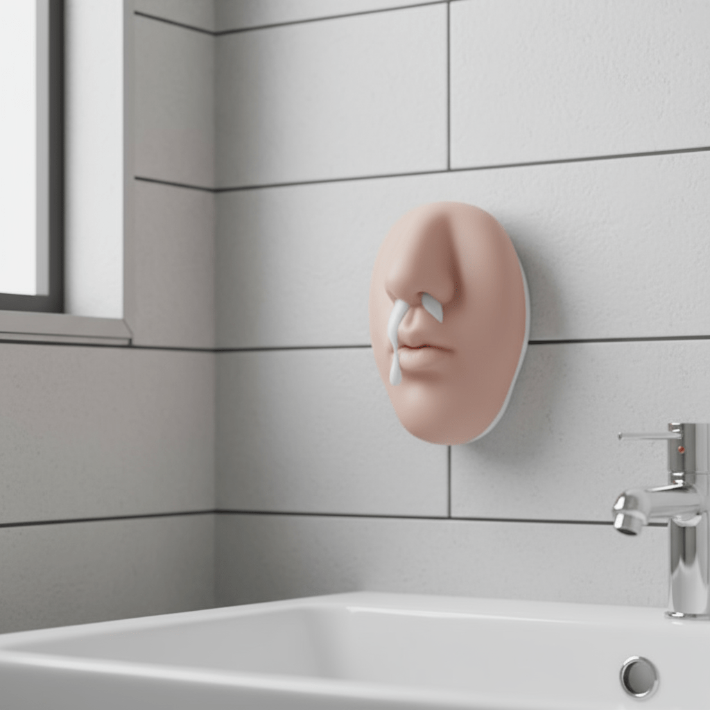 Nose-Shaped Wall-Mounted Soap Dispenser for Home Decor