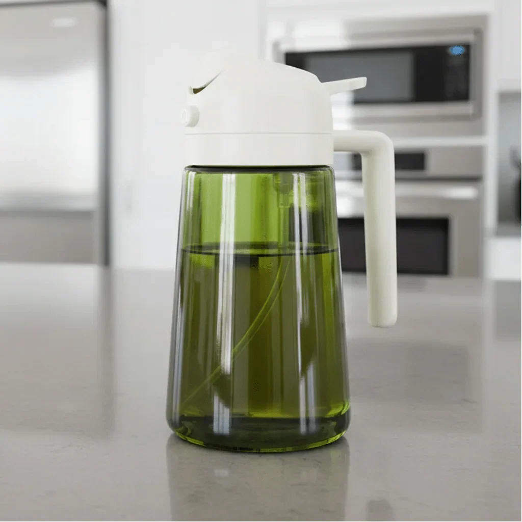Healthy Cooking Oil Sprayer with Dark Glass Design