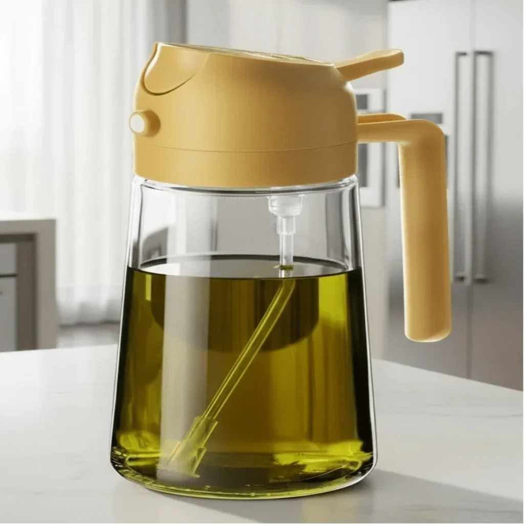 Healthy Cooking Oil Sprayer with Dark Glass Design