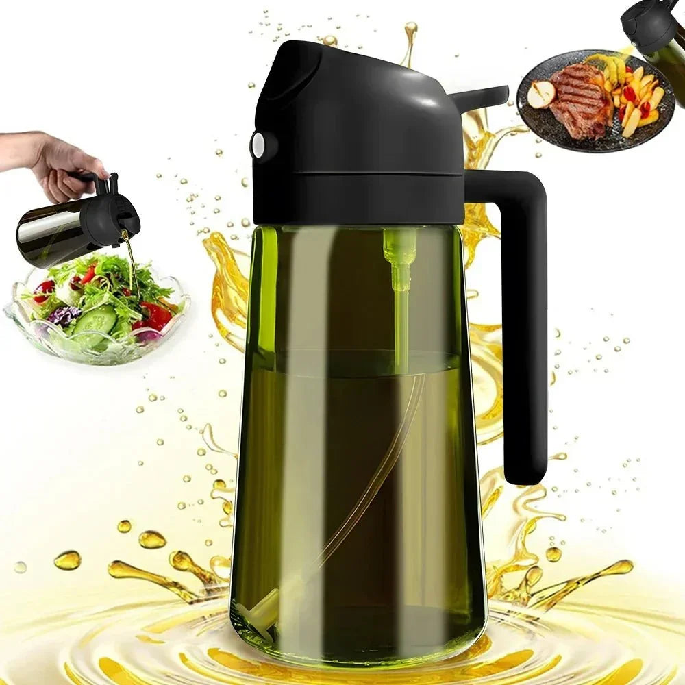 Healthy Cooking Oil Sprayer with Dark Glass Design
