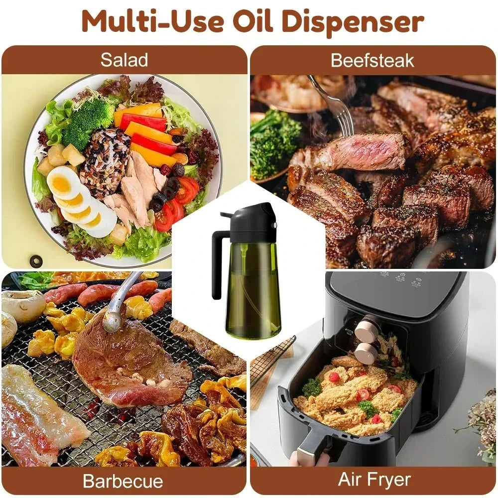 Healthy Cooking Oil Sprayer with Dark Glass Design
