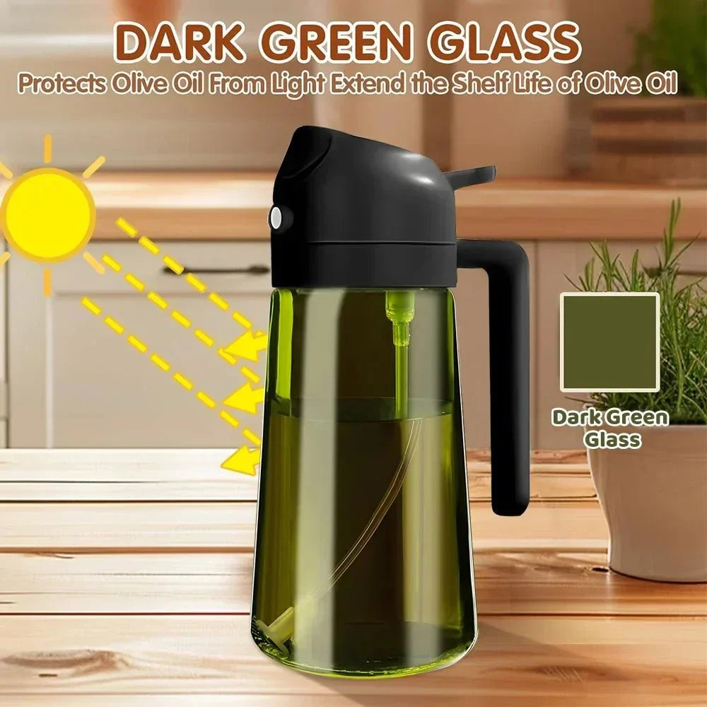 Healthy Cooking Oil Sprayer with Dark Glass Design