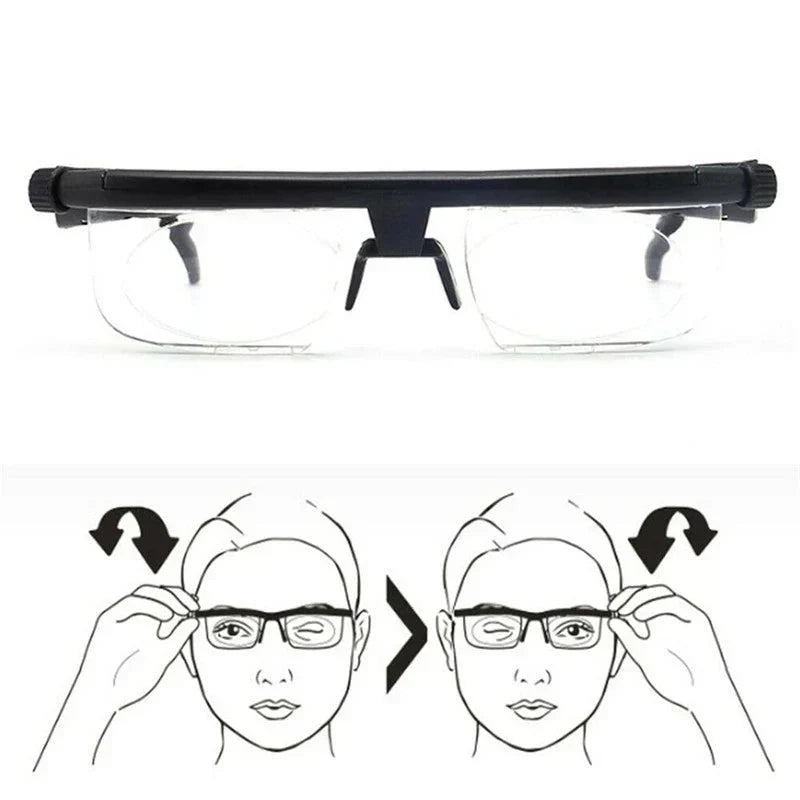 Adjustable Focus Reading Glasses for Clear Vision