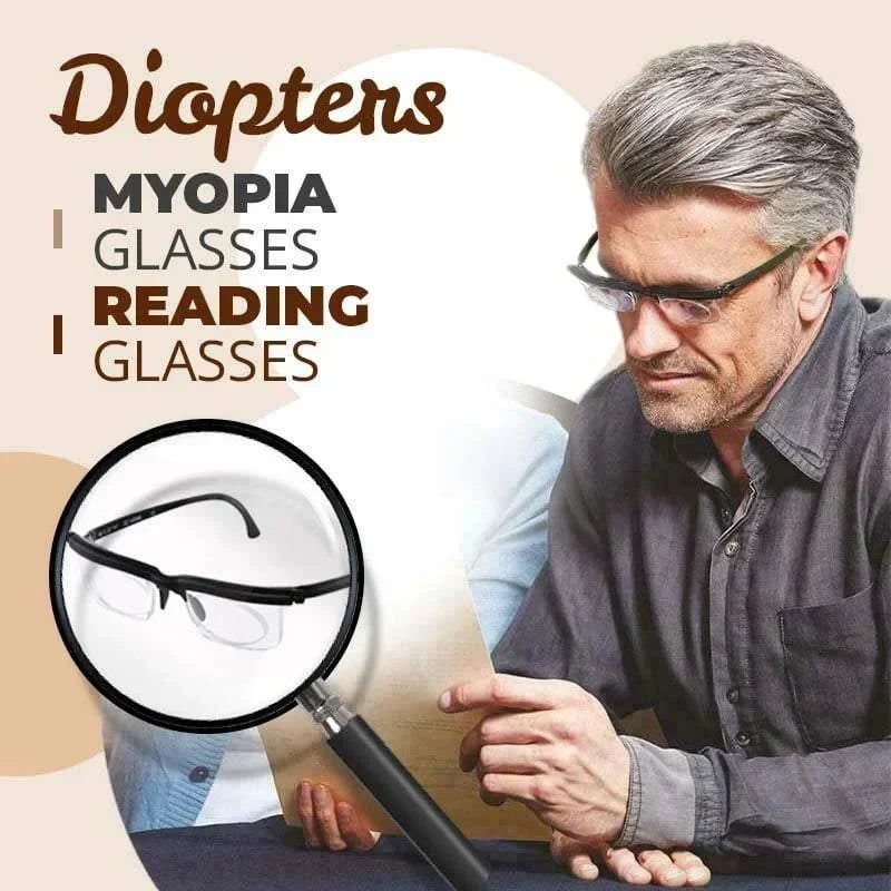 Adjustable Focus Reading Glasses for Clear Vision