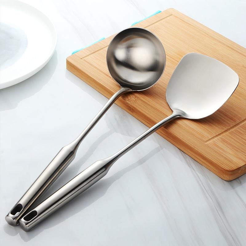 Stainless Steel Turner & Ladle Tools for Smooth Cooking Flow