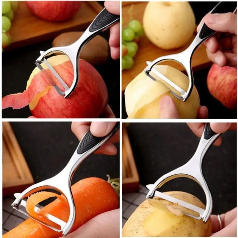 Comfortable, Non-Slip Stainless Steel Peeler for Effortless Prep
