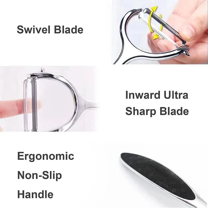 Comfortable, Non-Slip Stainless Steel Peeler for Effortless Prep